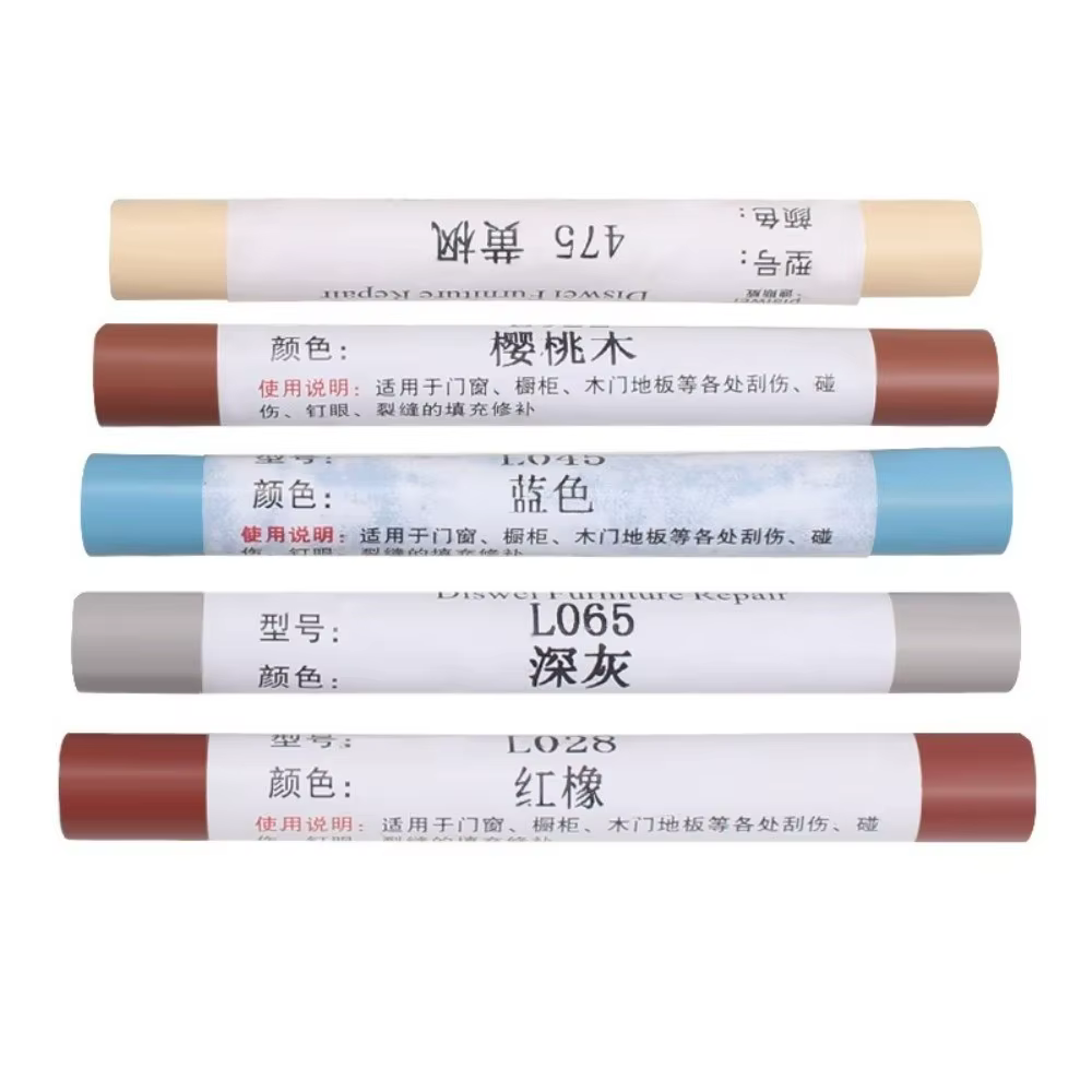 Stylo de réparation imperméable pour meubles, crayon de retouche DIY pour rayures et dommages sur meubles en bois et sols