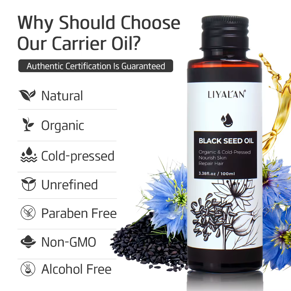 Huile de cumin noir 100 ml pour les soins capillaires