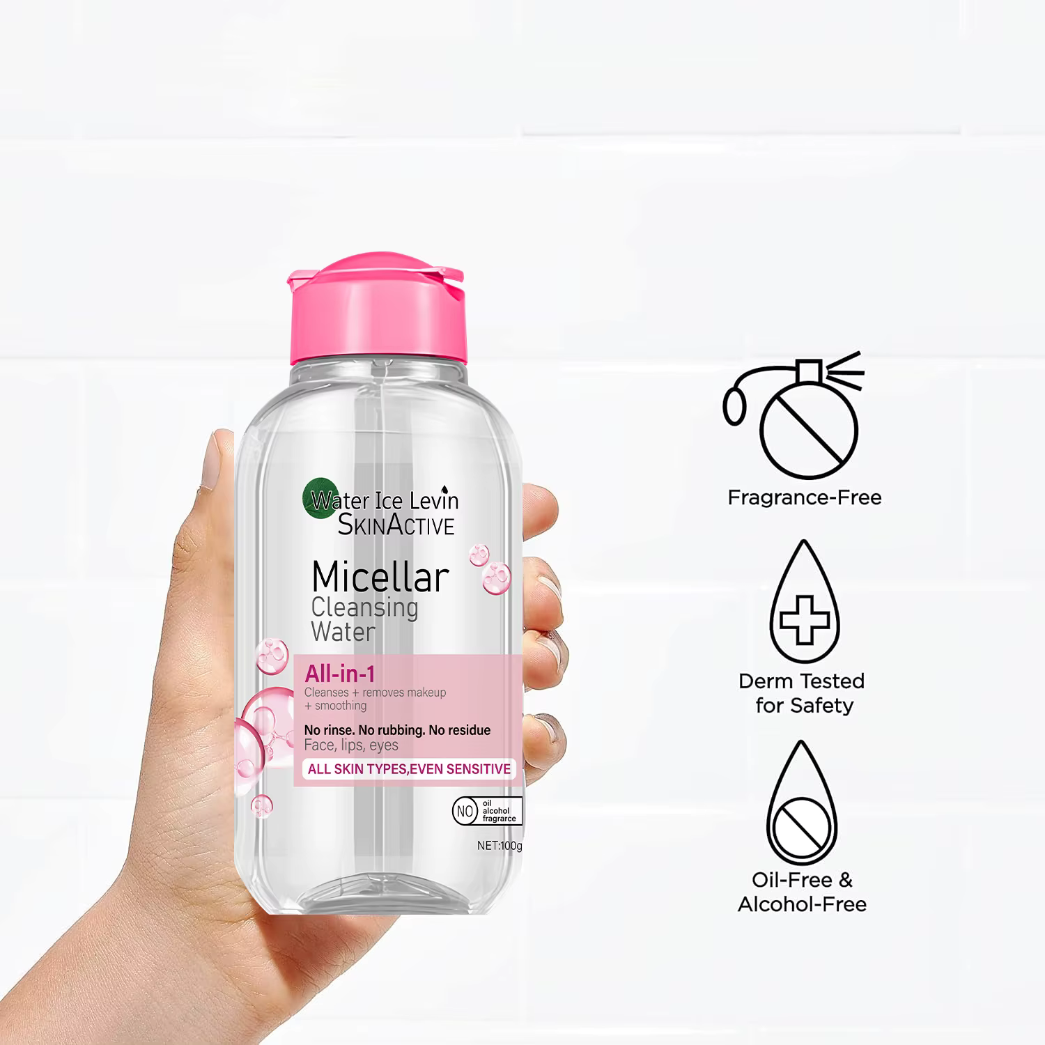 Eau Micellaire Hivernale Hydratante | Nettoie, Démaquille et Apaise sans Rincer | Avec Ceramides pour la Barrière de la Peau