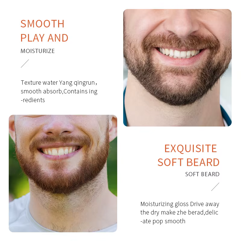 Huile de croissance de barbe puissante pour hommes