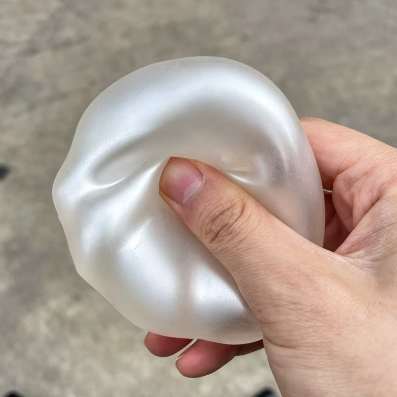 Jouet compressible en forme de perle d'huile de coco, jouet anti-stress moulable, jouet sensoriel à remontée lente pour adultes