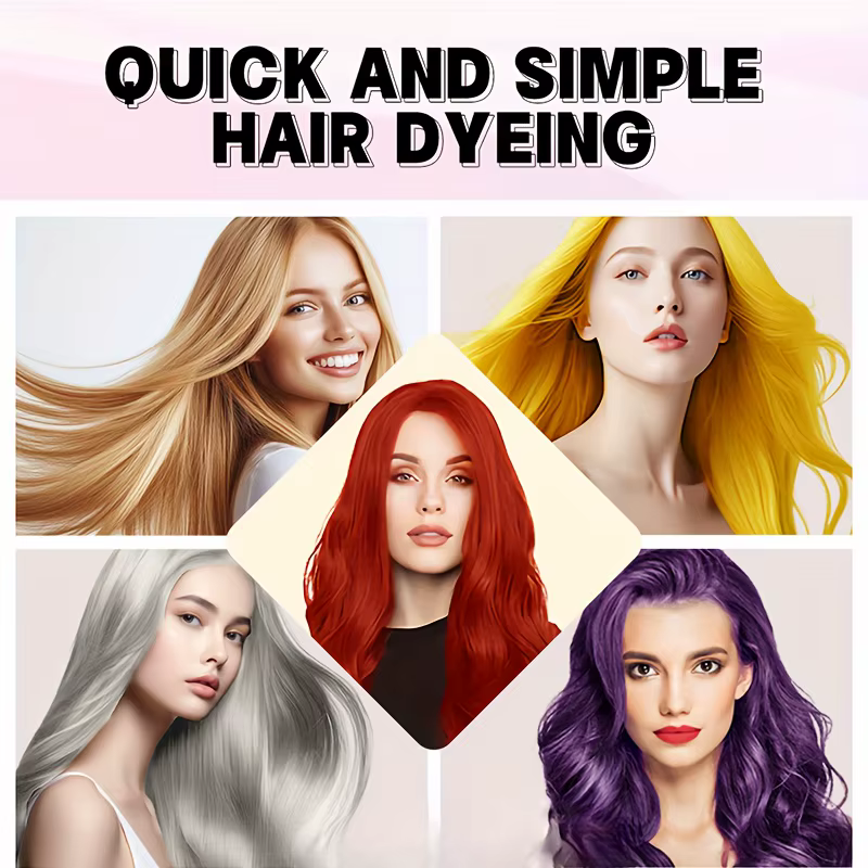 Ensemble de teinture pour cheveux colorée
