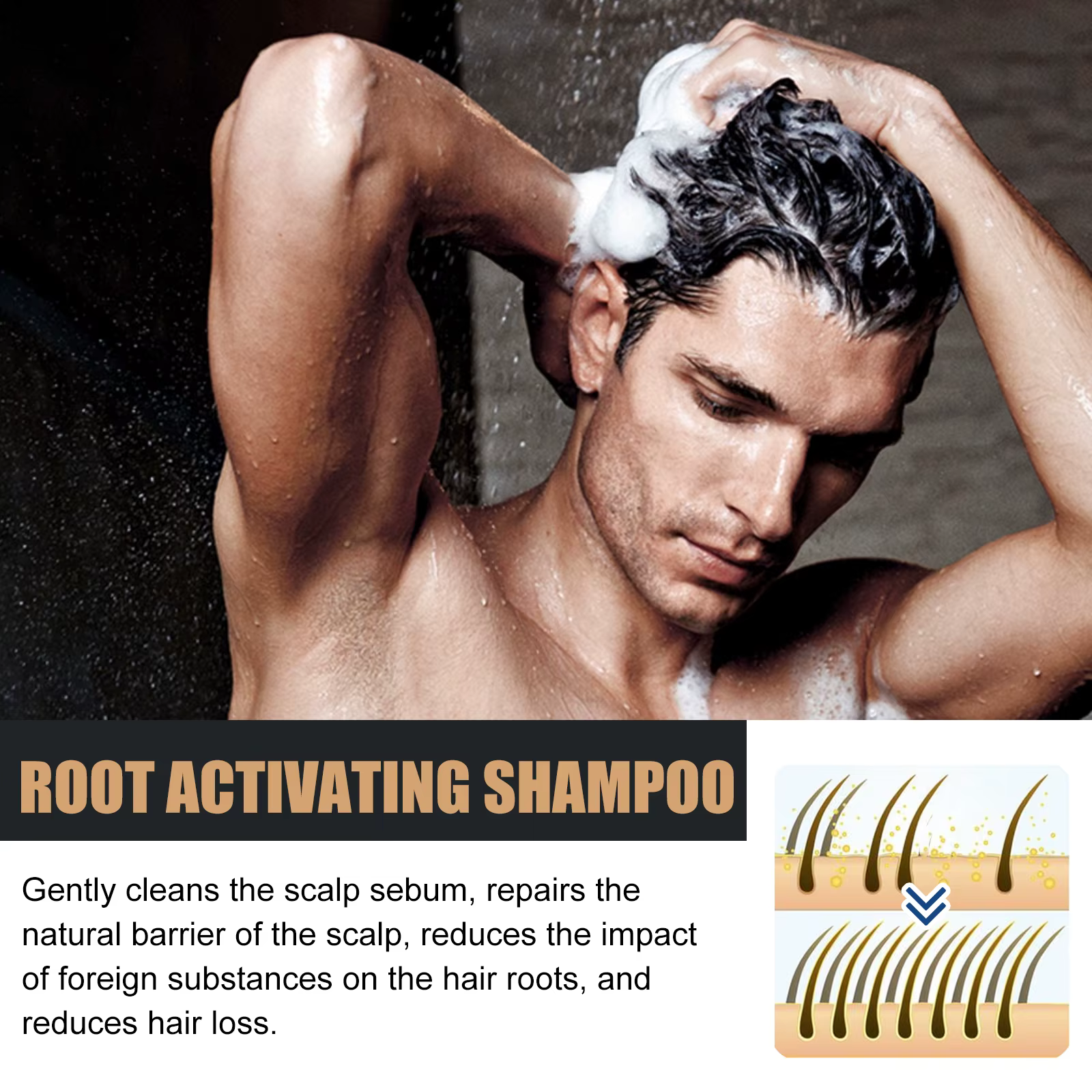 Shampoing fortifiant pour cheveux