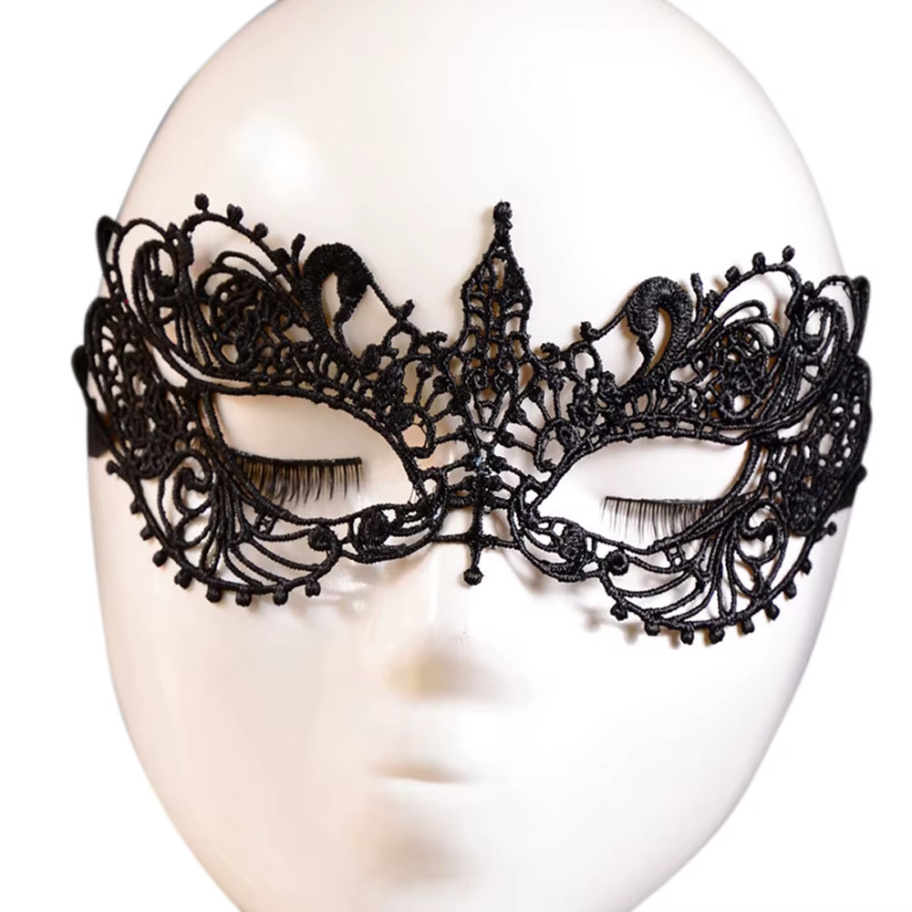 Masque en dentelle reine blanche, avec des Appliques brodées, masque de carnaval, accessoires pour femmes, masque de mariage, masque de mascarade d'halloween