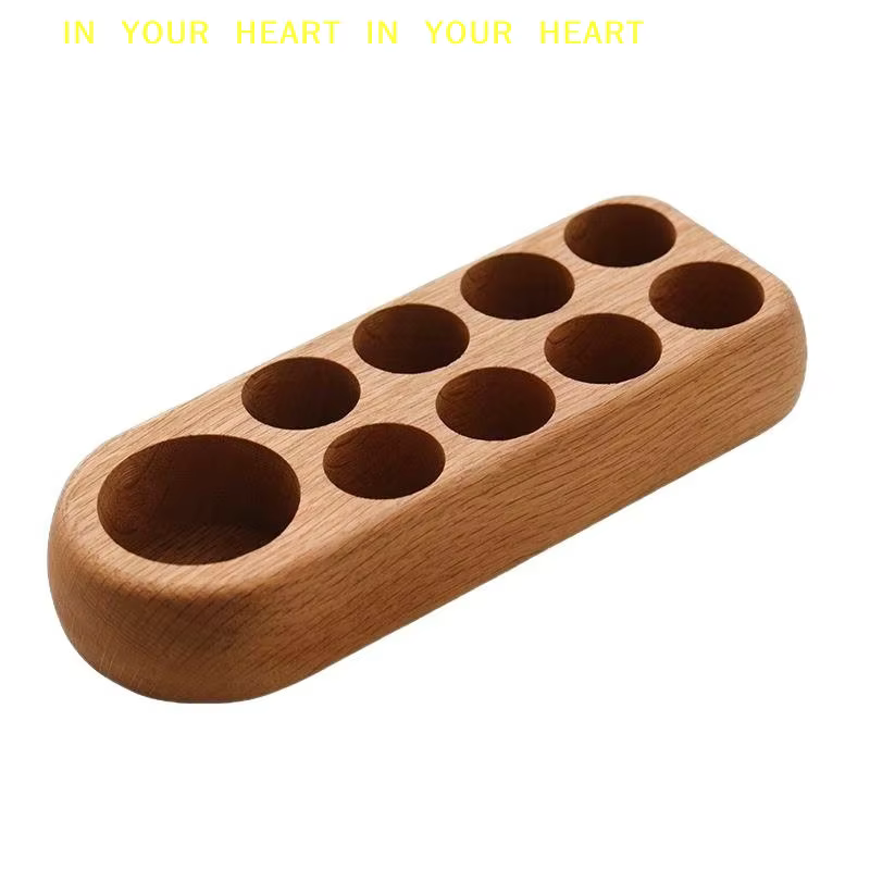 【X】Support de rangement et de présentation d'huiles essentielles en bois à 3/9 compartiments pour salons de beauté, boîtes de rangement d'huiles essentielles