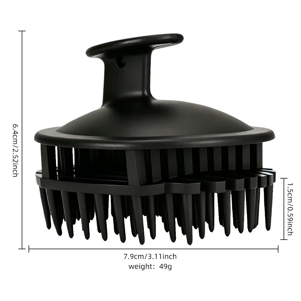 Peigne de massage pour cheveux en silicone