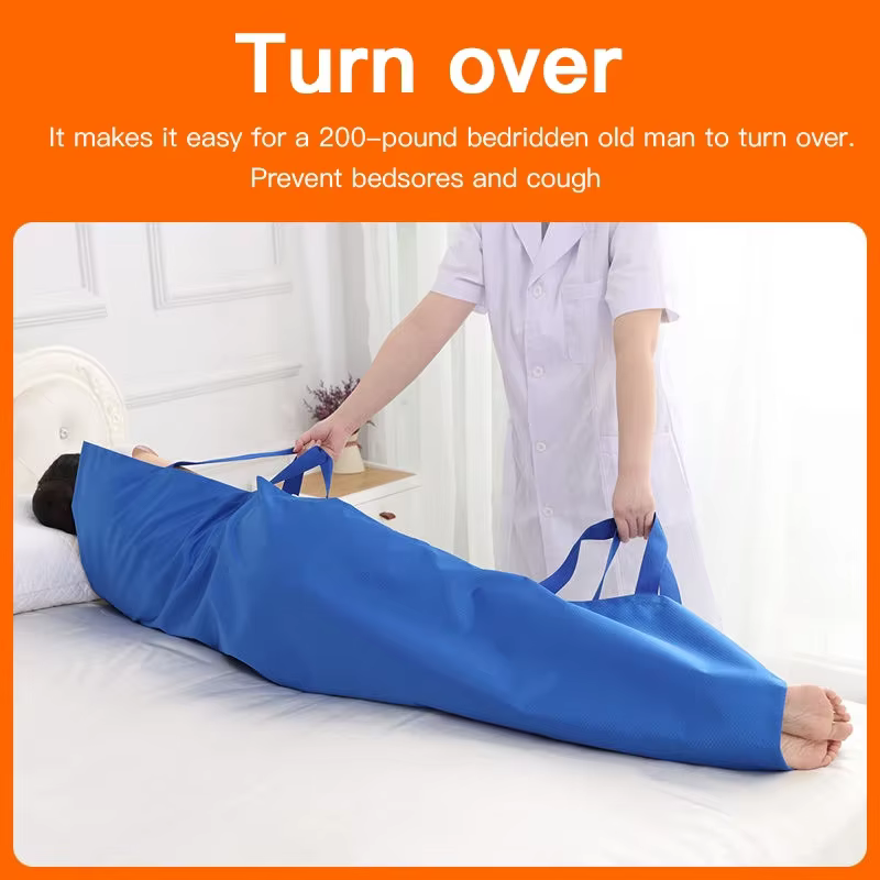 Système de transfert de Patient domestique, ceinture d'étirement souple et tapis de reposition pour les soins infirmiers aux personnes âgées postées au lit