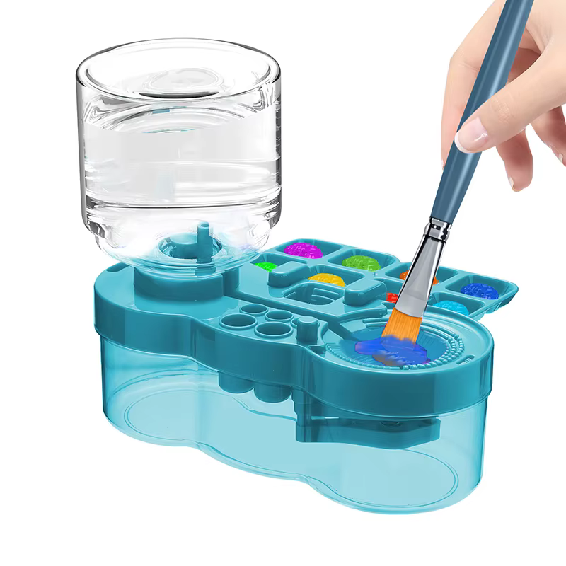 Nettoyeur de pinceaux de peinture à base d'huile et d'eau, boîte de rinçage, livres de peintures, fournitures d'art