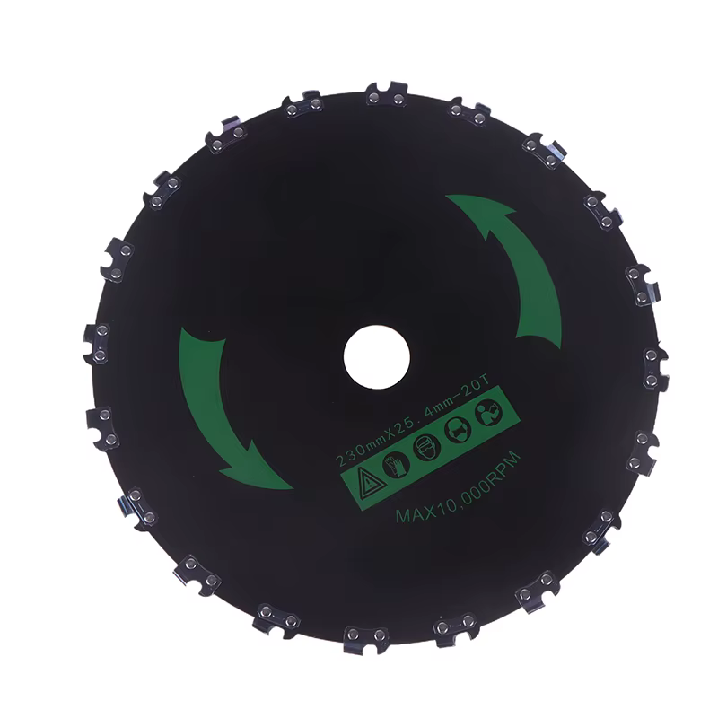Lame de scie à dents de tronçonneuse, pour couper des arbres, couper des cordes, sous-brosse et plus encore, lames de débroussailleuse à 20 dents de 9 pouces