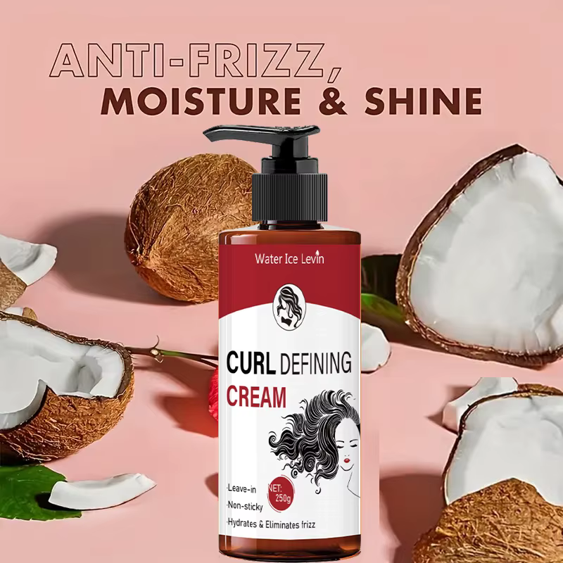 Crème coiffante pour cheveux bouclés - Crème coiffante sans lavage