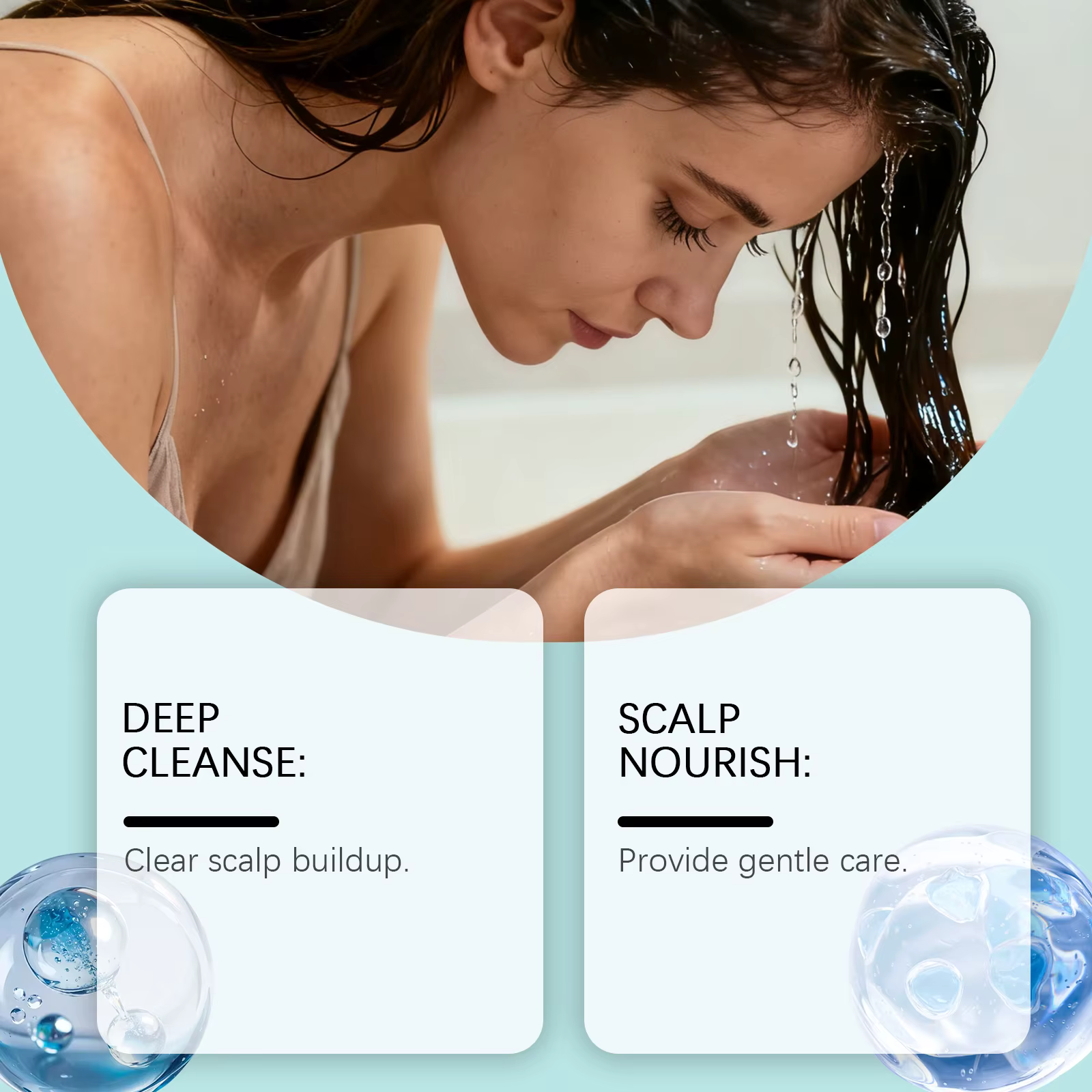 Gommage Détoxifiant au Salicylique pour le Cuir Chevelu avec Brosse de Massage – Nettoyage en Profondeur