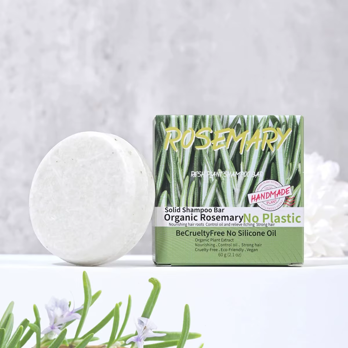 Savon shampoing au romarin parfumé naturel 60g