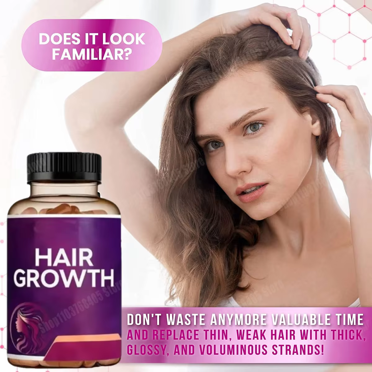 Sérum capillaire pour la repousse des cheveux – Nourrit les follicules et pénètre les racines