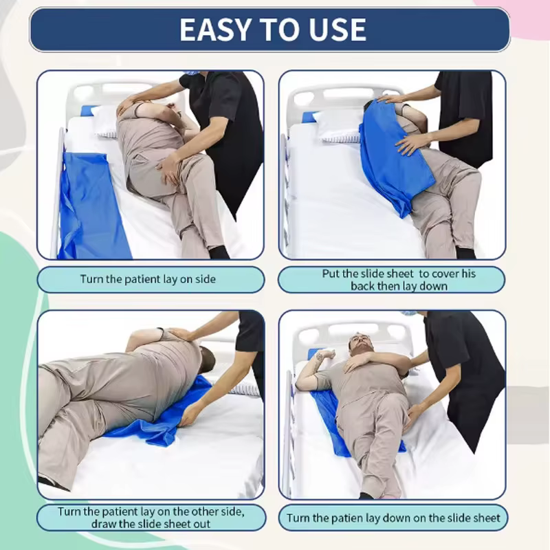 Tapis de transfert pour patient, drap de lit pour personnes âgées alitées, lavable, multifonctionnel, pour le positionnement et le déplacement