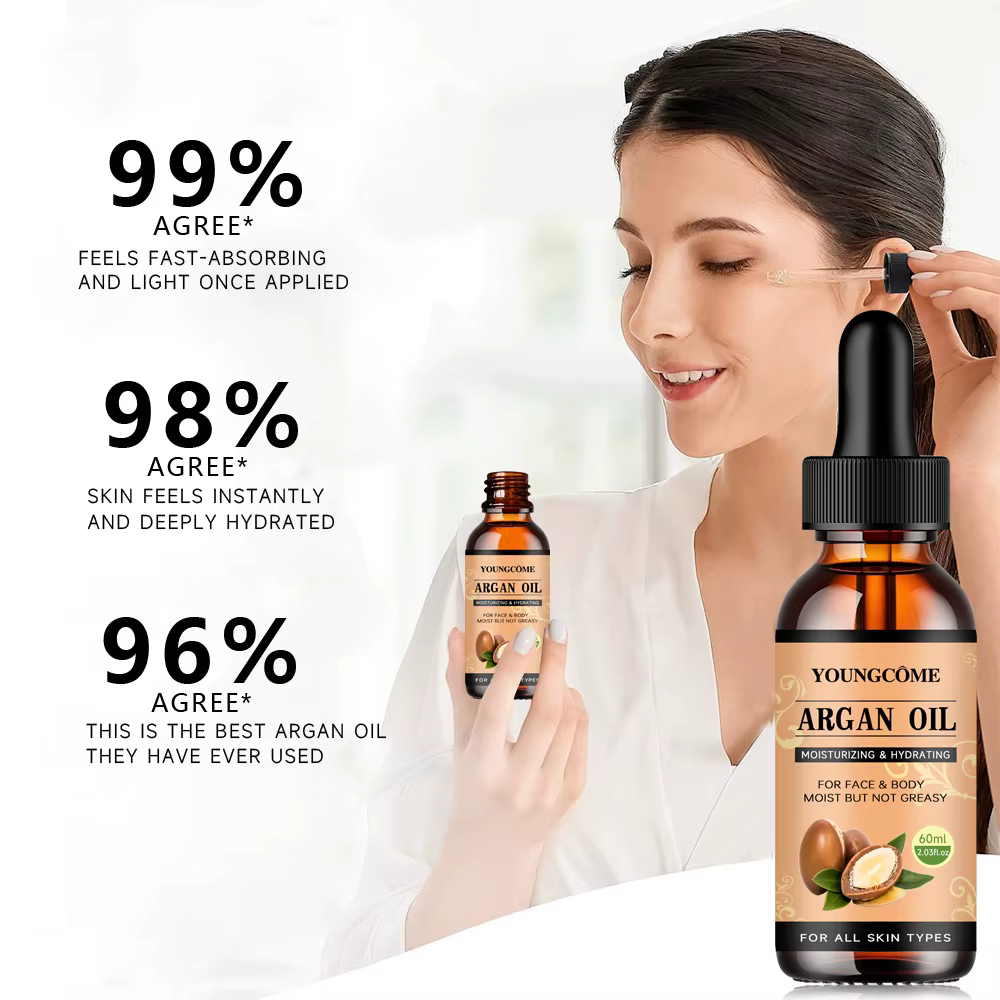 Sérum capillaire à l'huile d'argan marocaine, brume d'huile légère pour pointes fourchues, cheveux crépus et mèches, réparation d'huile capillaire, brillant