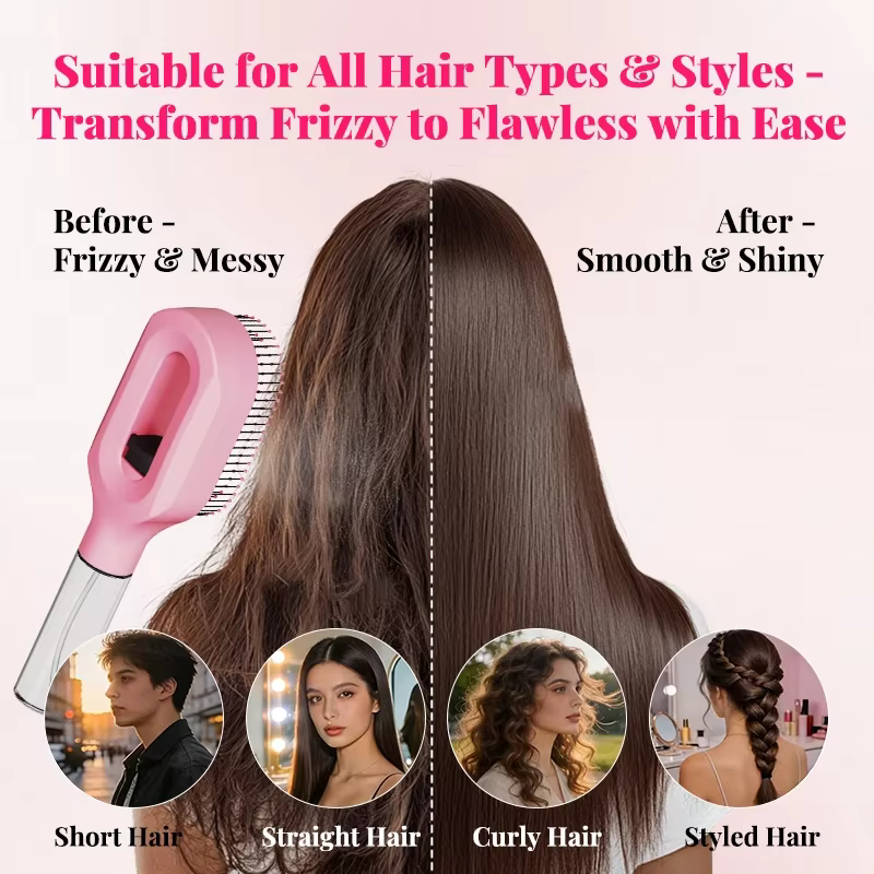 Brosse démêlante avec vaporisateur