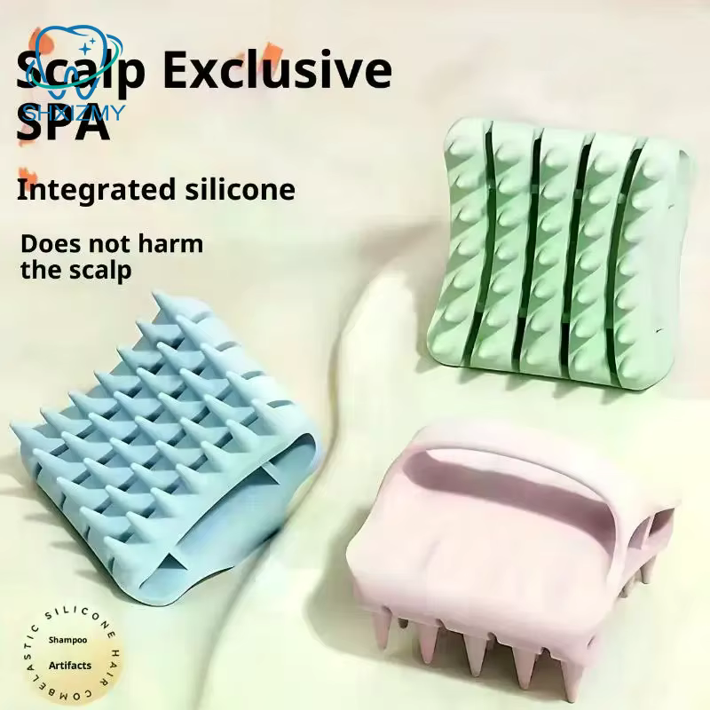 Brosse à shampoing, peigne de Massage du cuir chevelu avec poignée