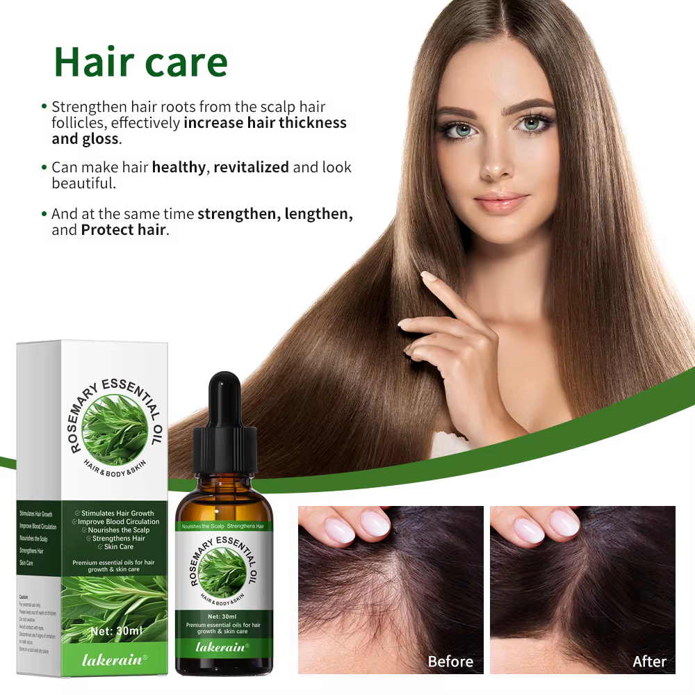 Huile essentielle de romarin pour cheveux