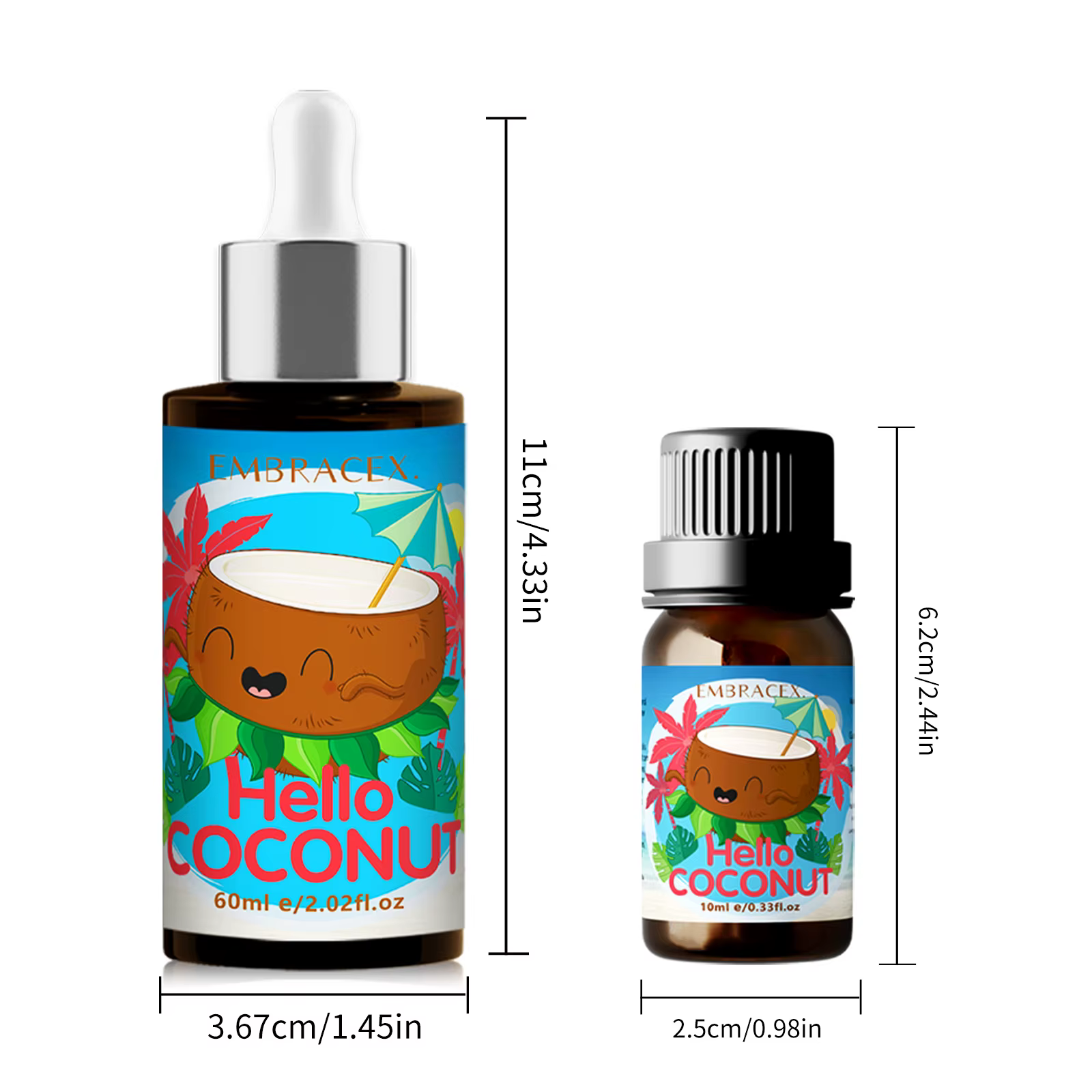 Huile de coco 10ml 60ml