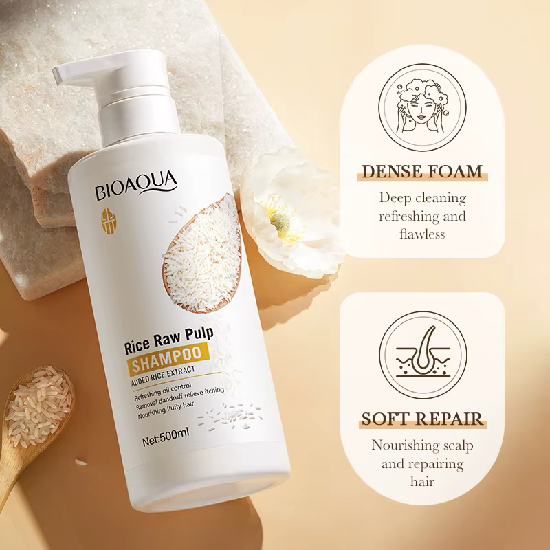 Shampooing à la pulpe de riz crue 500 ml