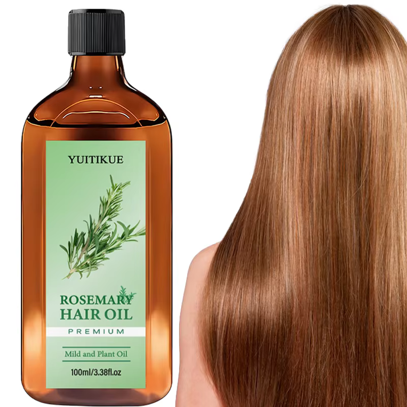 Huile capillaire à la romarin de qualité supérieure YUITIKUE | Formule douce à base de plantes | Pour des cheveux doux