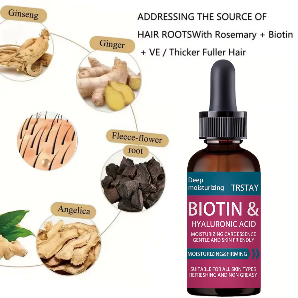 Sérum pour la croissance des cheveux / Produit