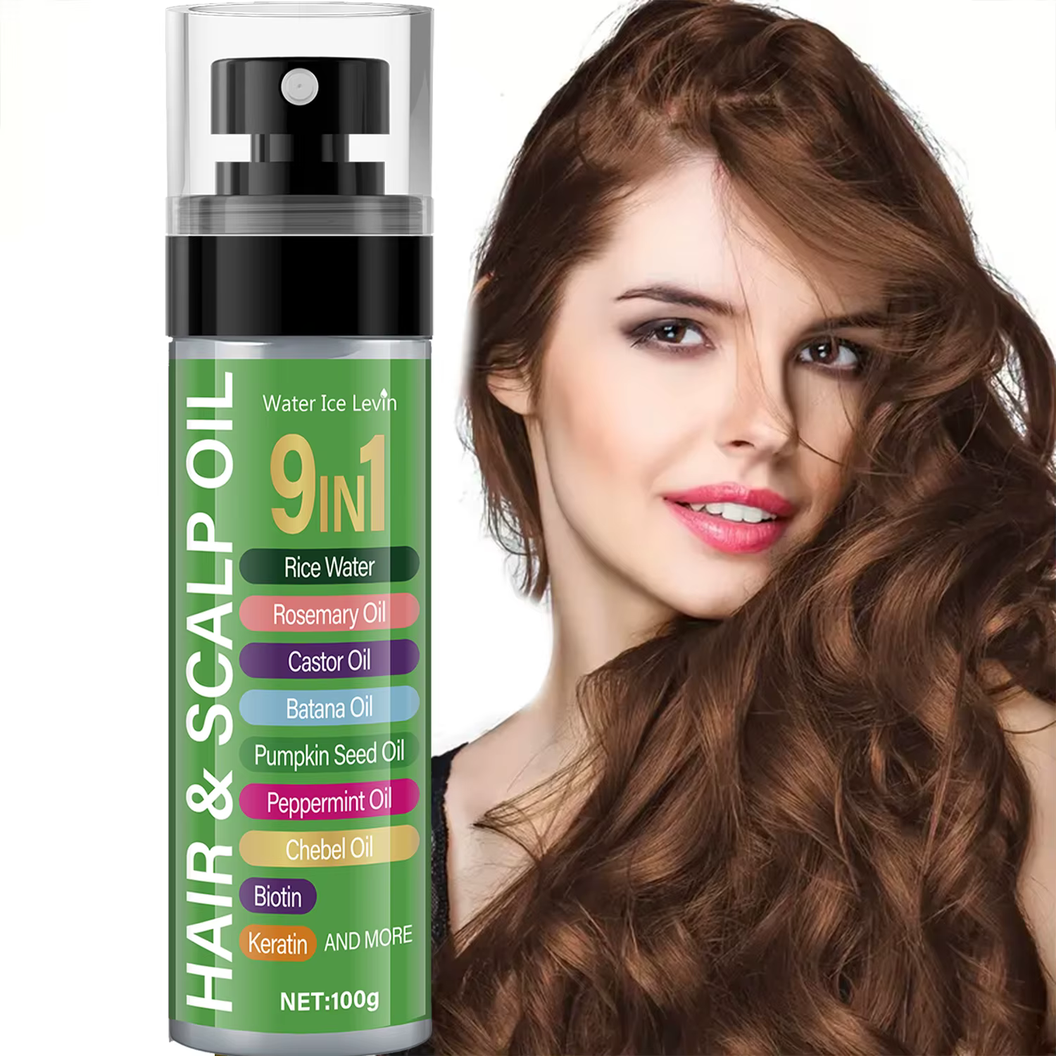 Huile Cheveux Riz 120ml - Complexe 7 Huiles Végétales