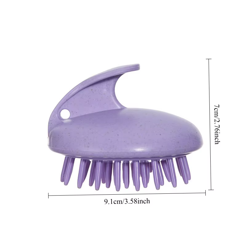 Brosse de massage du cuir chevelu en silicone souple