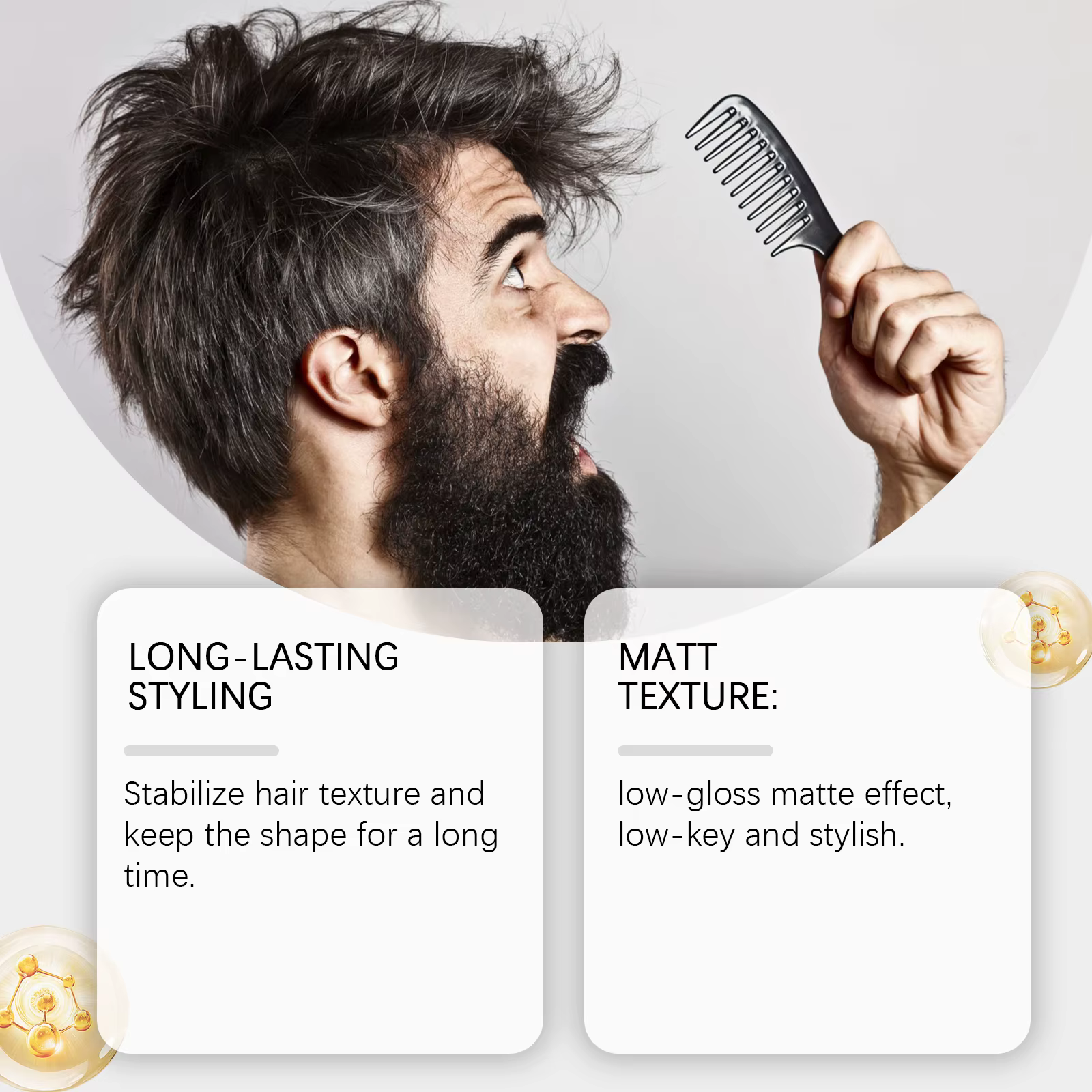 Argile pour cheveux pour hommes