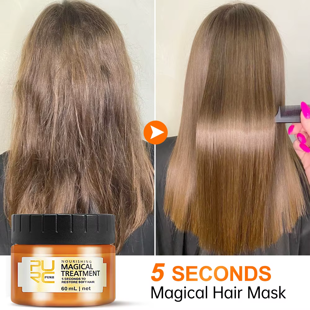 PURC professionnel traitement des cheveux à la kératine crème lissante