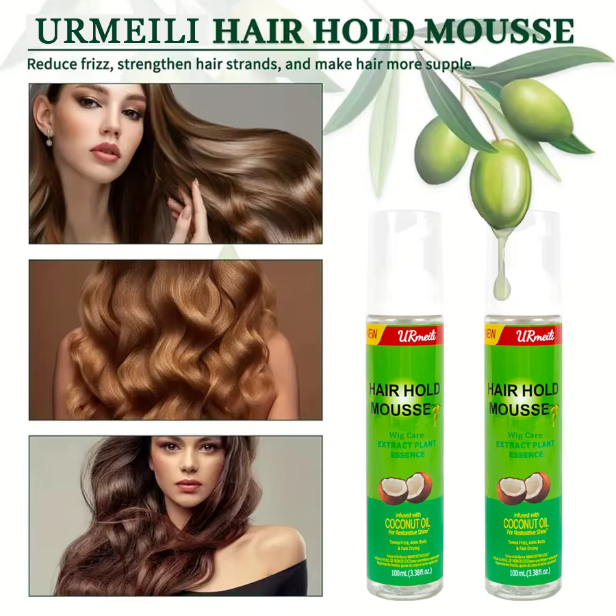 Mousse bouclée pour contrôle des frisottis
