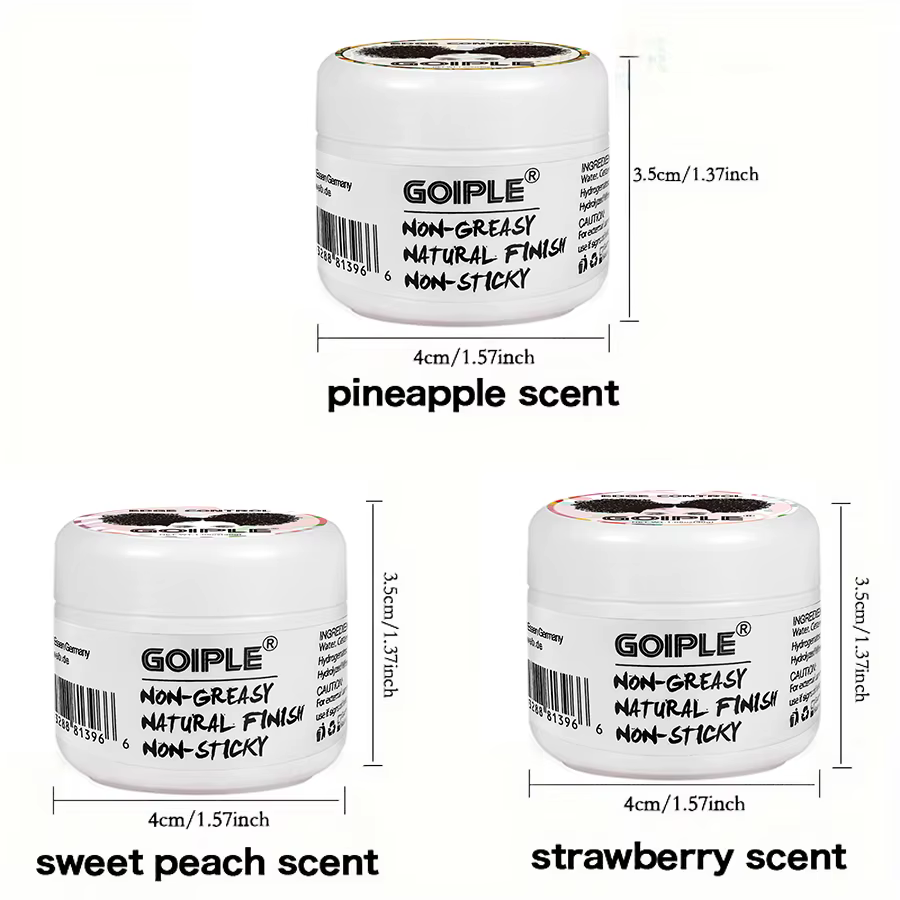 GOIPLE 30G contrôle des bords pour boucles 4C crème coiffante pour cheveux domine cassé et fixe Bang pommade Mini petit