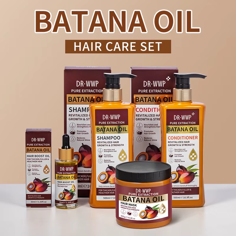 Ensemble shampoing et revitalisant à l'huile de Batana de 500 ml pour un soin hydratant