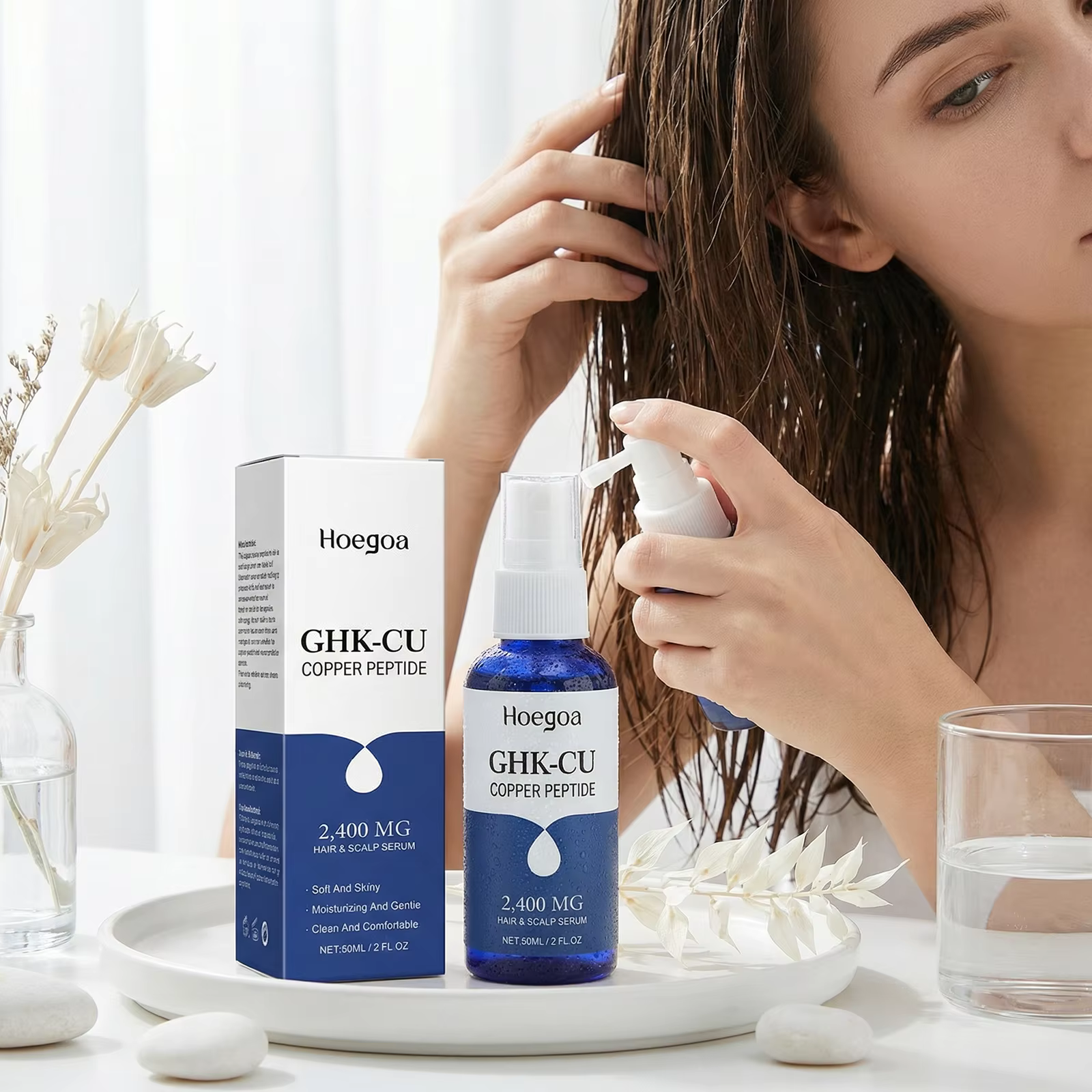 Sérum Capillaire au Cuivre et Peptides Anti-Chute