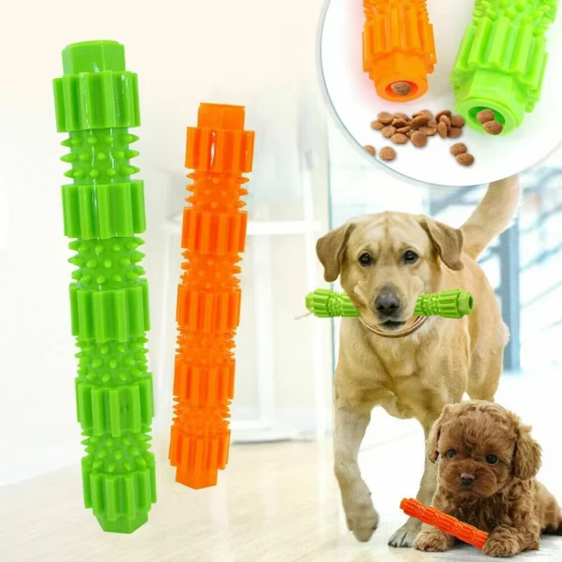 Jouets à mâcher pour chiens, caoutchouc robuste, masticateur agressif, meulage des dents, forme d'équipement de nettoyage, couleur aléatoire, meulage et nettoyage des dents
