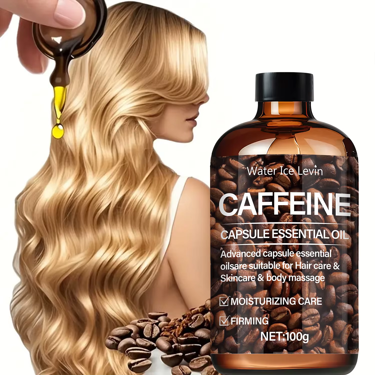 Huile capillaire, Essence capillaire à caféine à haute Concentration