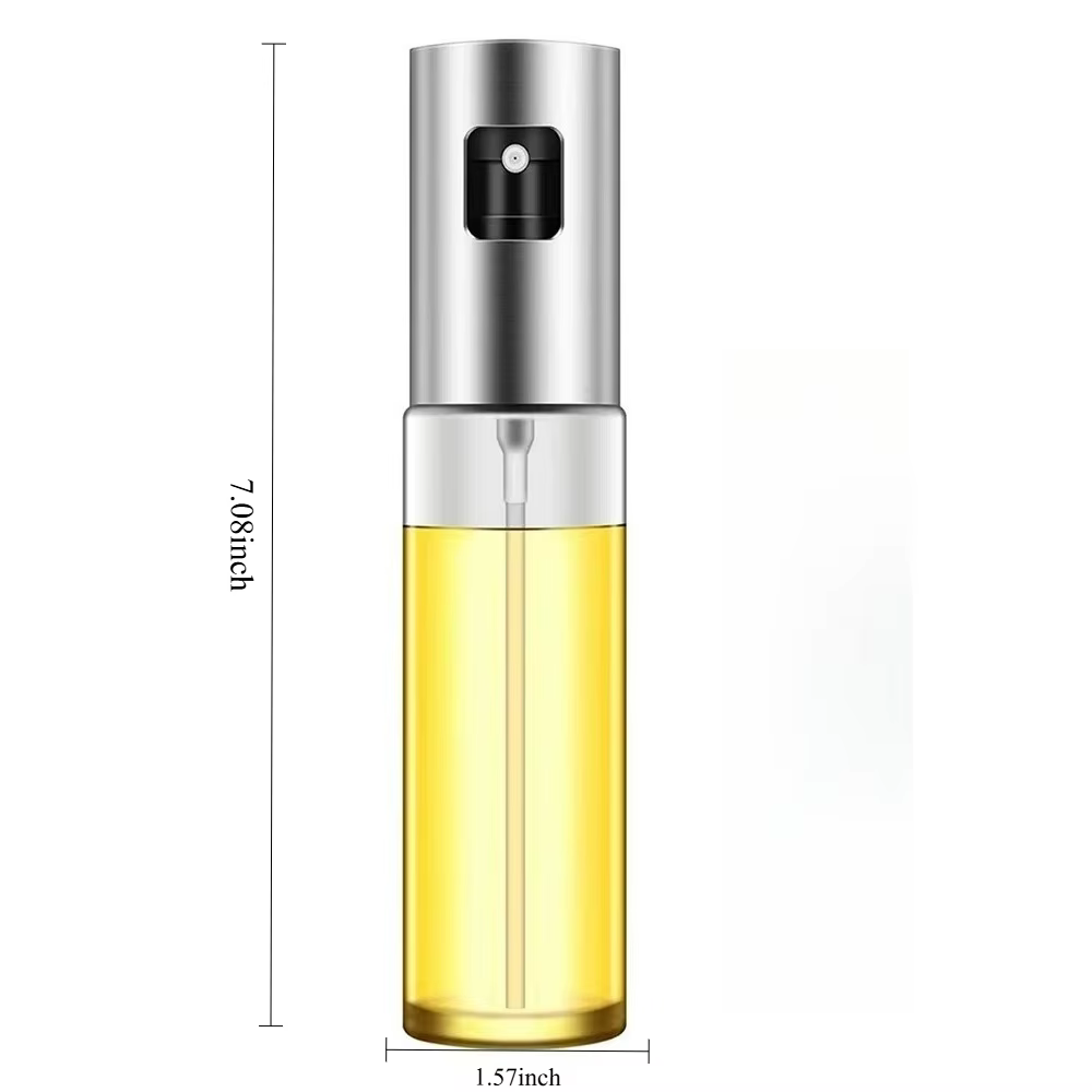 Pulvérisateur d'huile en verre pour la cuisine, vaporisateur d'huile d'olive pour salade, barbecue, cuisine, pâtisserie, bouteille vide pour vinaigre