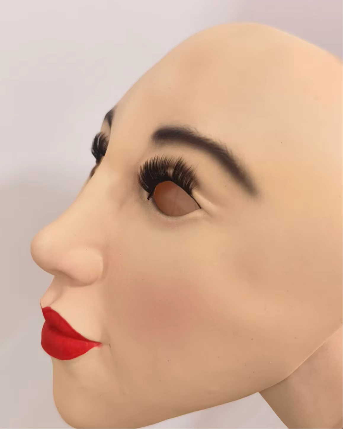 Masque facial pour femme en latex, masque réaliste pour femme, masque de cosplay féminin pour le visage, masque de ball masquerade