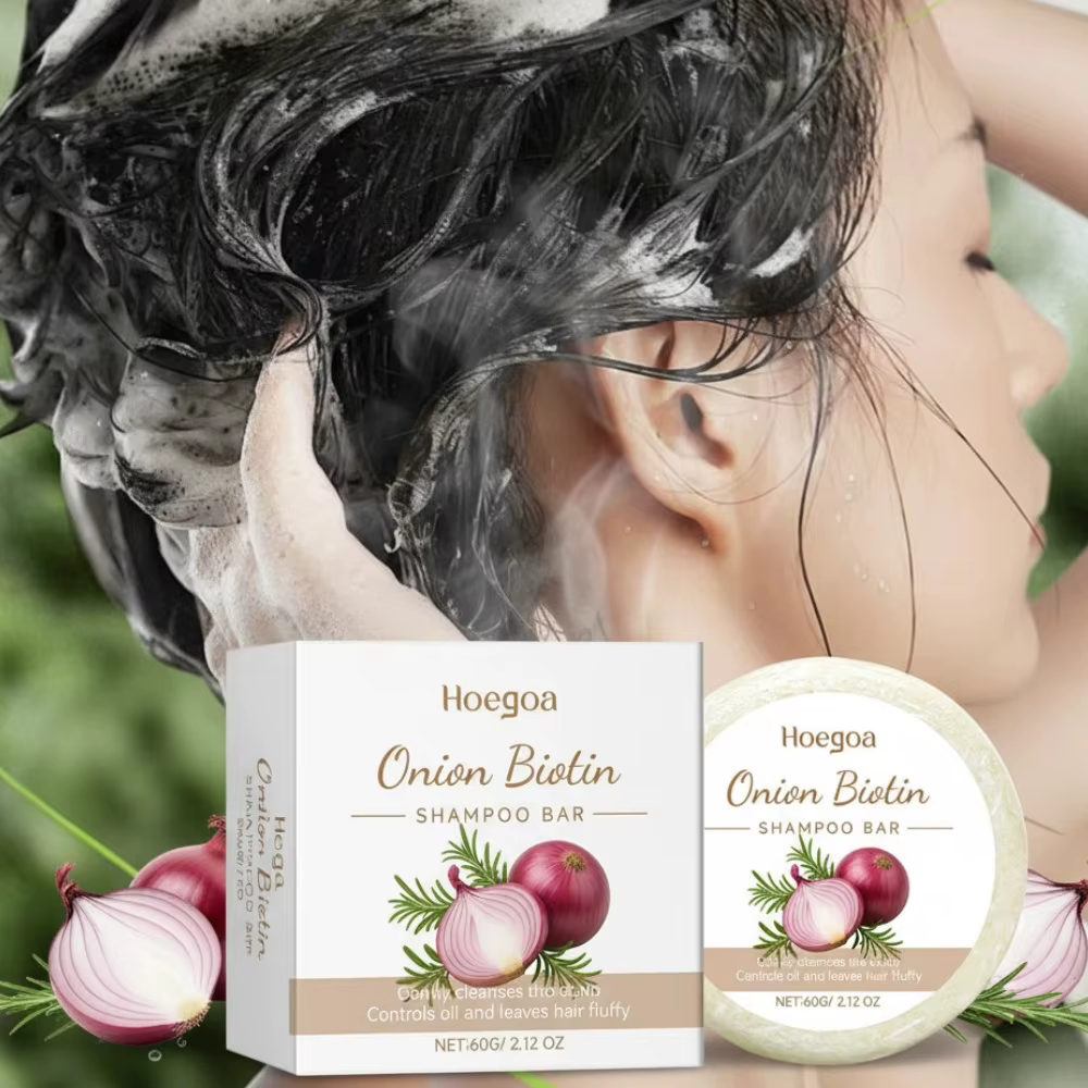 Shampoing à la biotine à l'oignon
