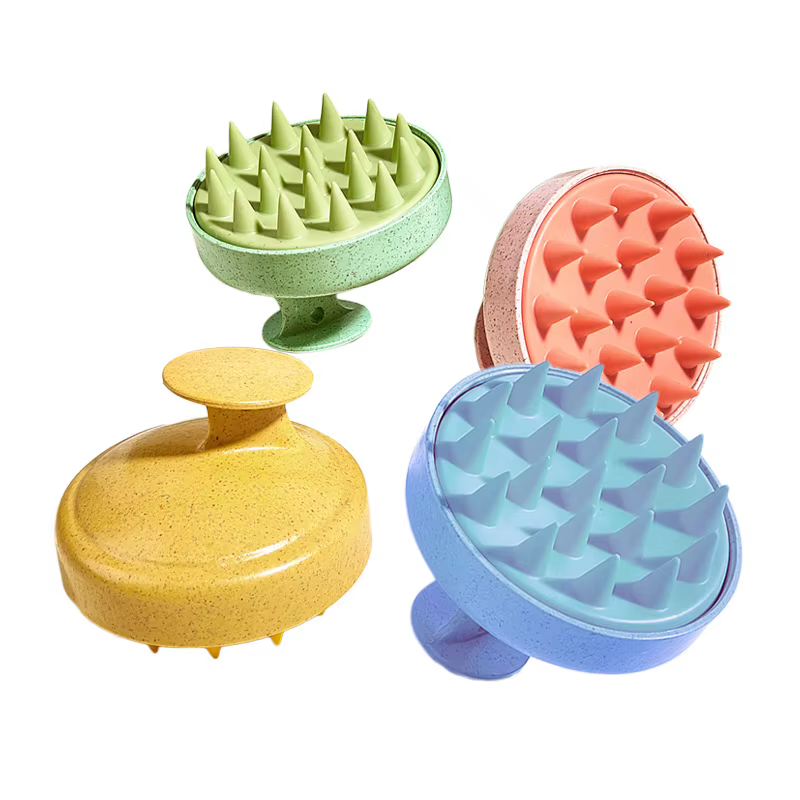 Peigne de massage du cuir chevelu en silicone