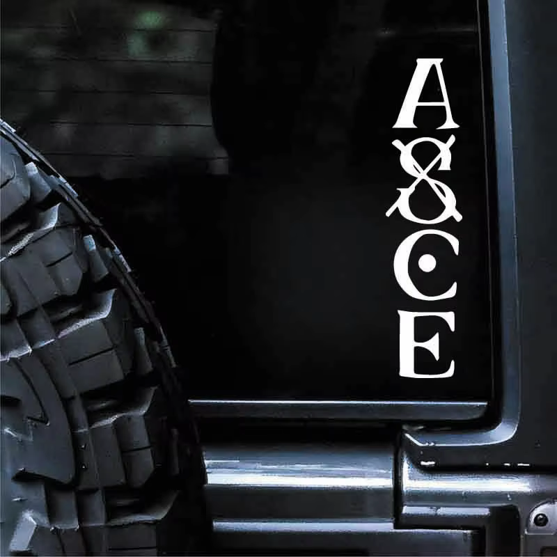 Autocollant «ASCE», autocollant créatif et à la mode pour les fans d'anime, haute qualité pour voiture, camion et ordinateur portable, décoration extérieure de voiture étanche