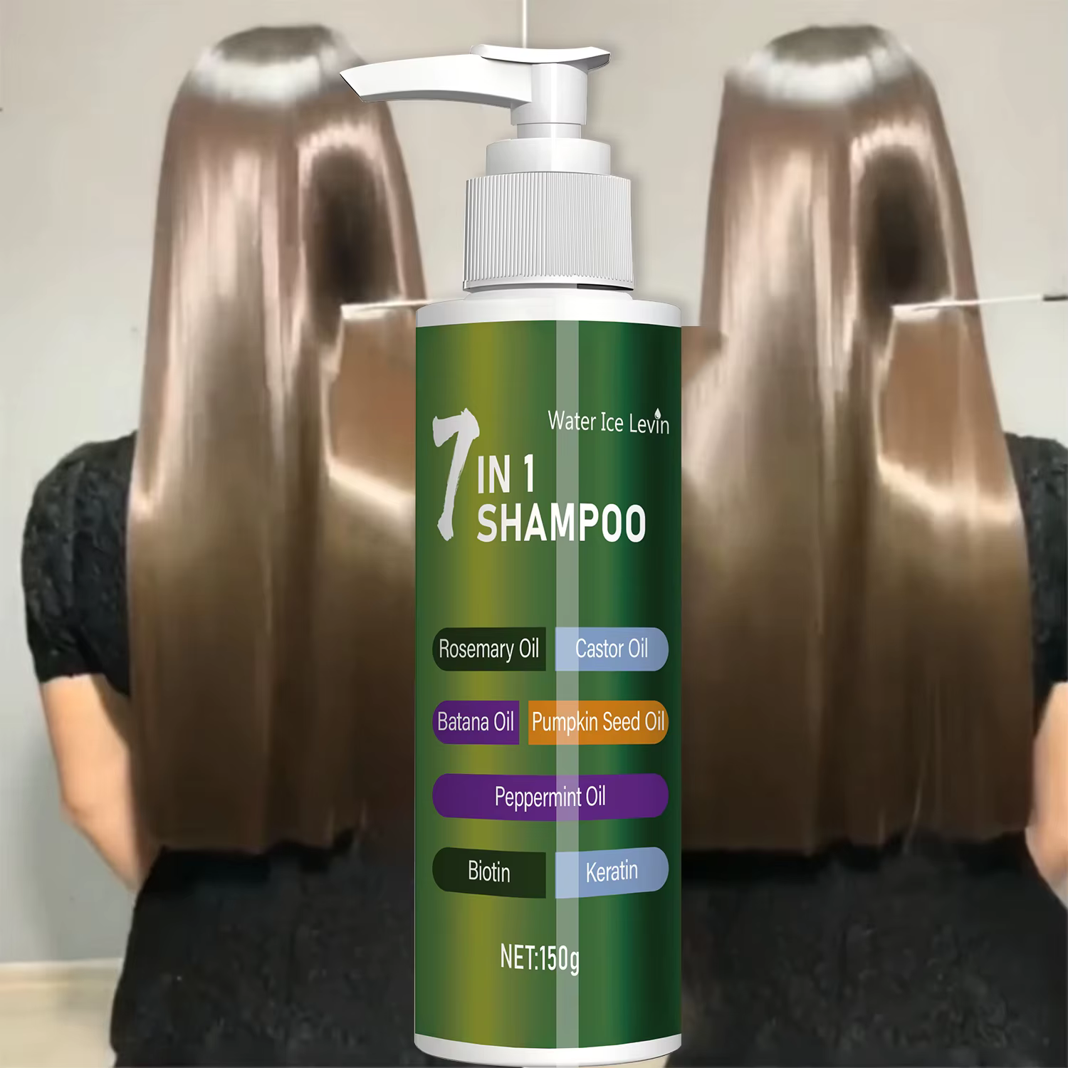 Shampooing 7-en-1, riche en romarin