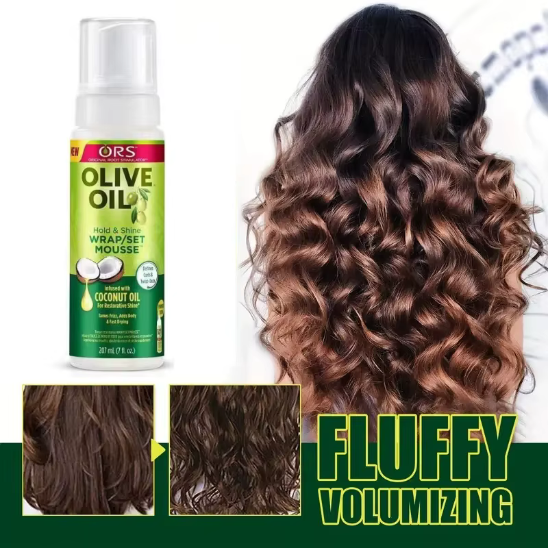Mousse anti-frisottis longue durée pour cheveux