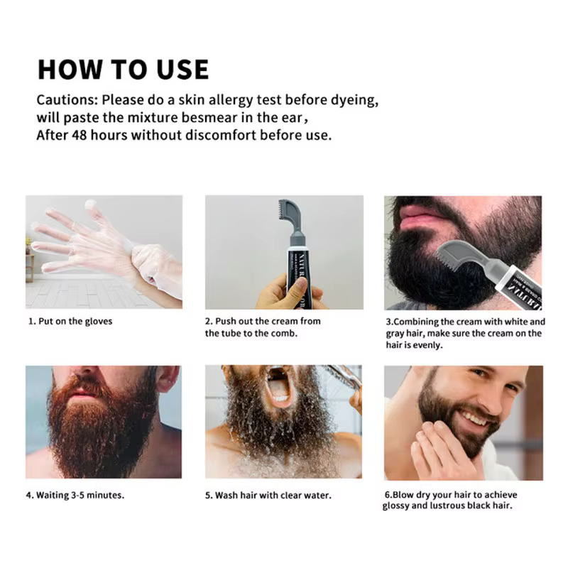 Shampoing Teinture pour Barbe Naturelle