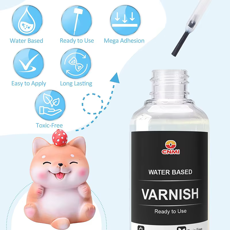 Vernis brillant pour pierre sèche à l'air, glaçage en argile, résine UV, Agent de Protection artisanal, poterie douce éclaircissante, multi-usage brillant, 50/120ML