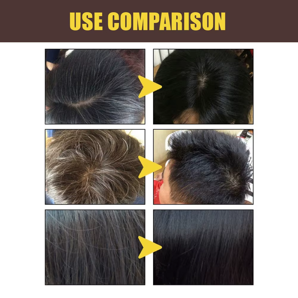 Nouveau shampooing de couleur de cheveux 3 en 1