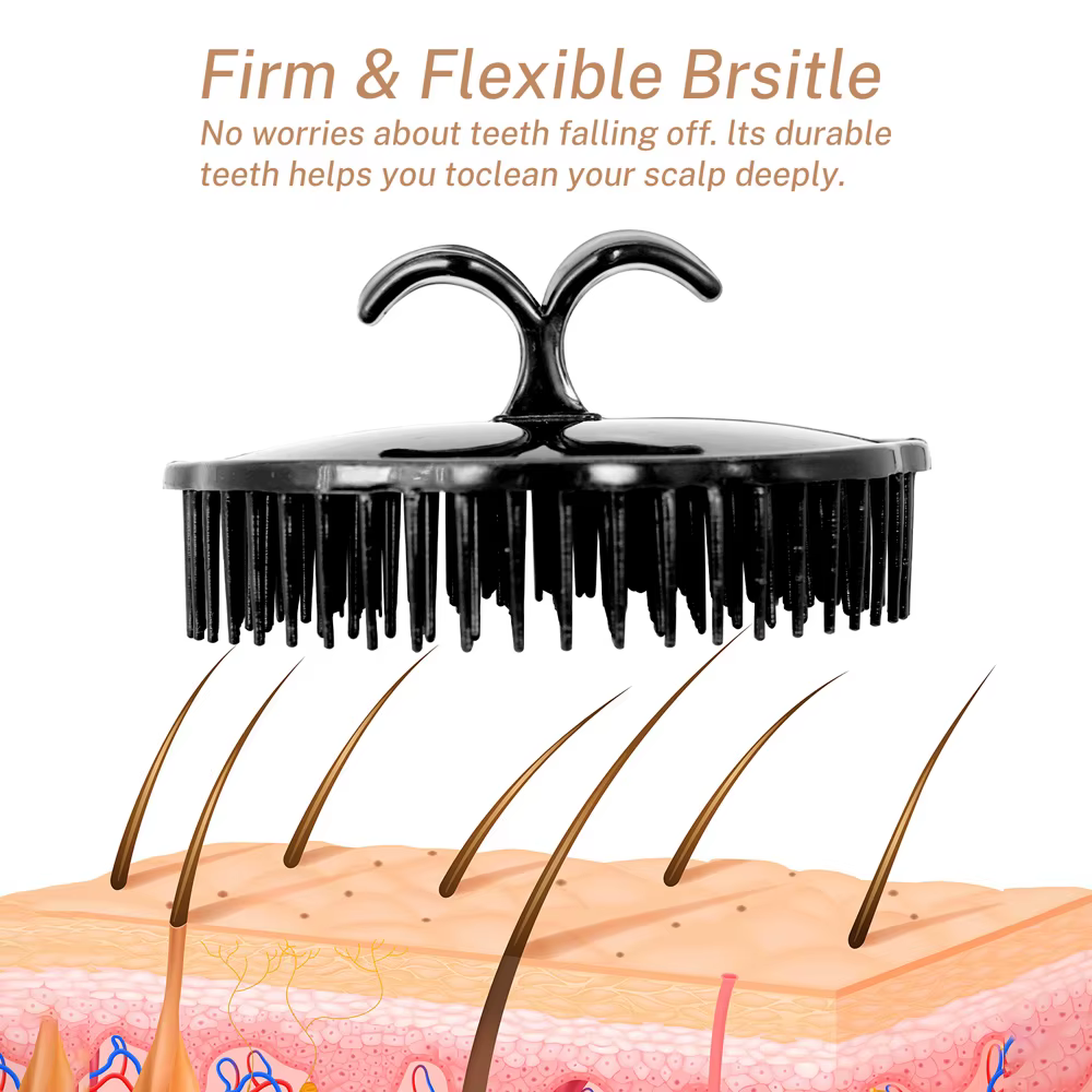 Brosse de massage du cuir chevelu