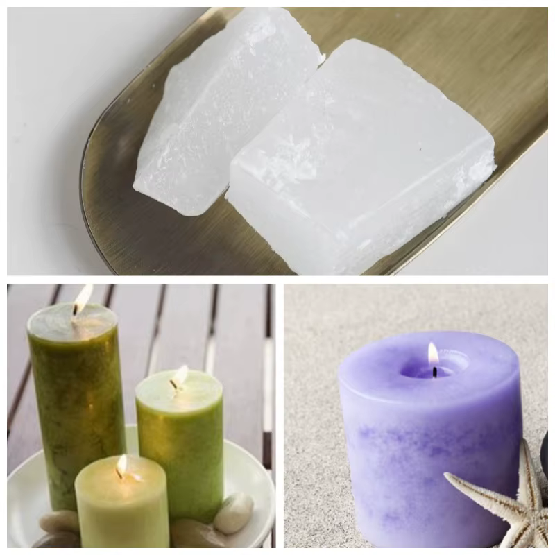 Bloc de paraffine raffinée de haute pureté, cire minérale semi-transparente, fournitures de bricolage pour la fabrication de bougies parfumées faites à la main