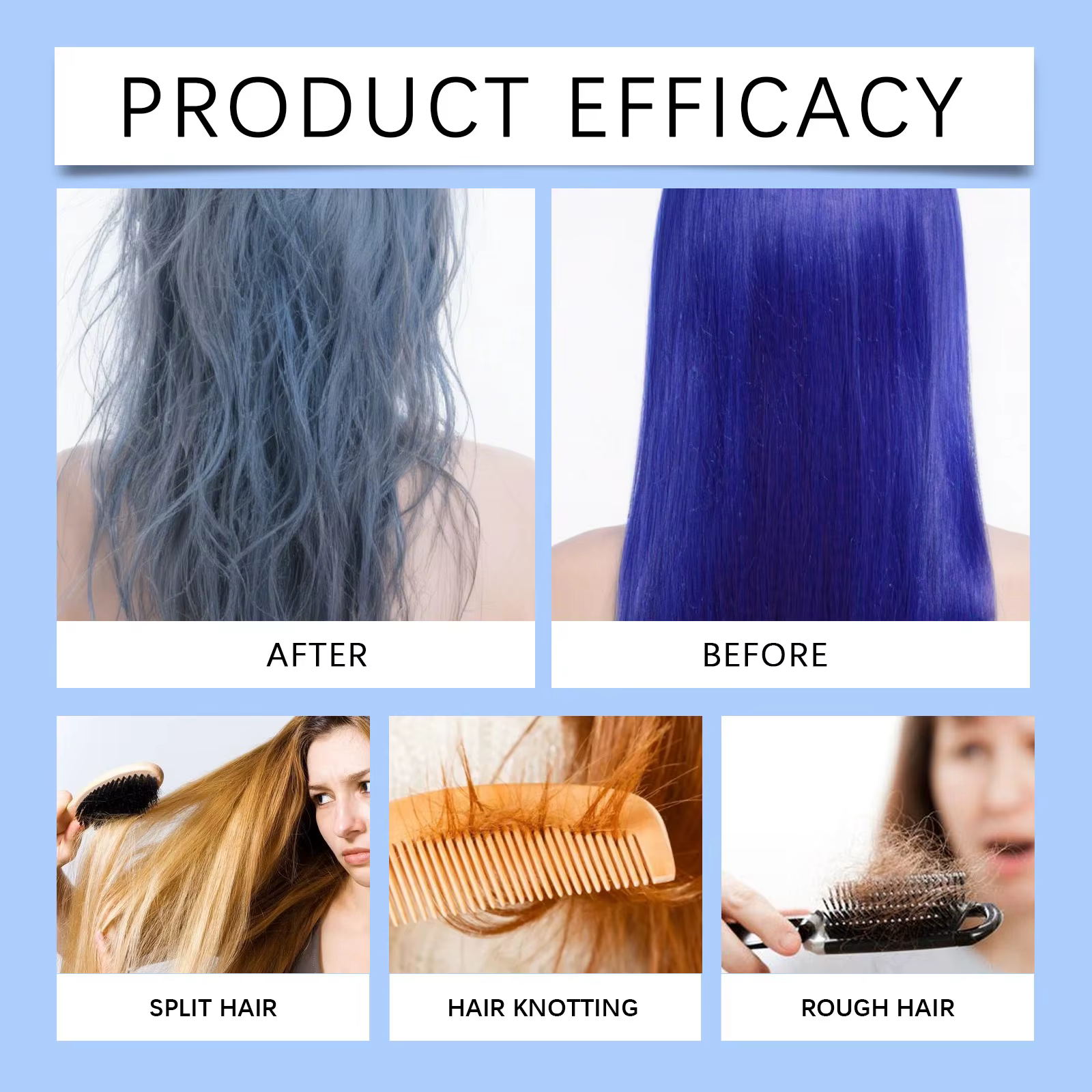 Après-shampooing stimulant la couleur rouge/bleu/marron