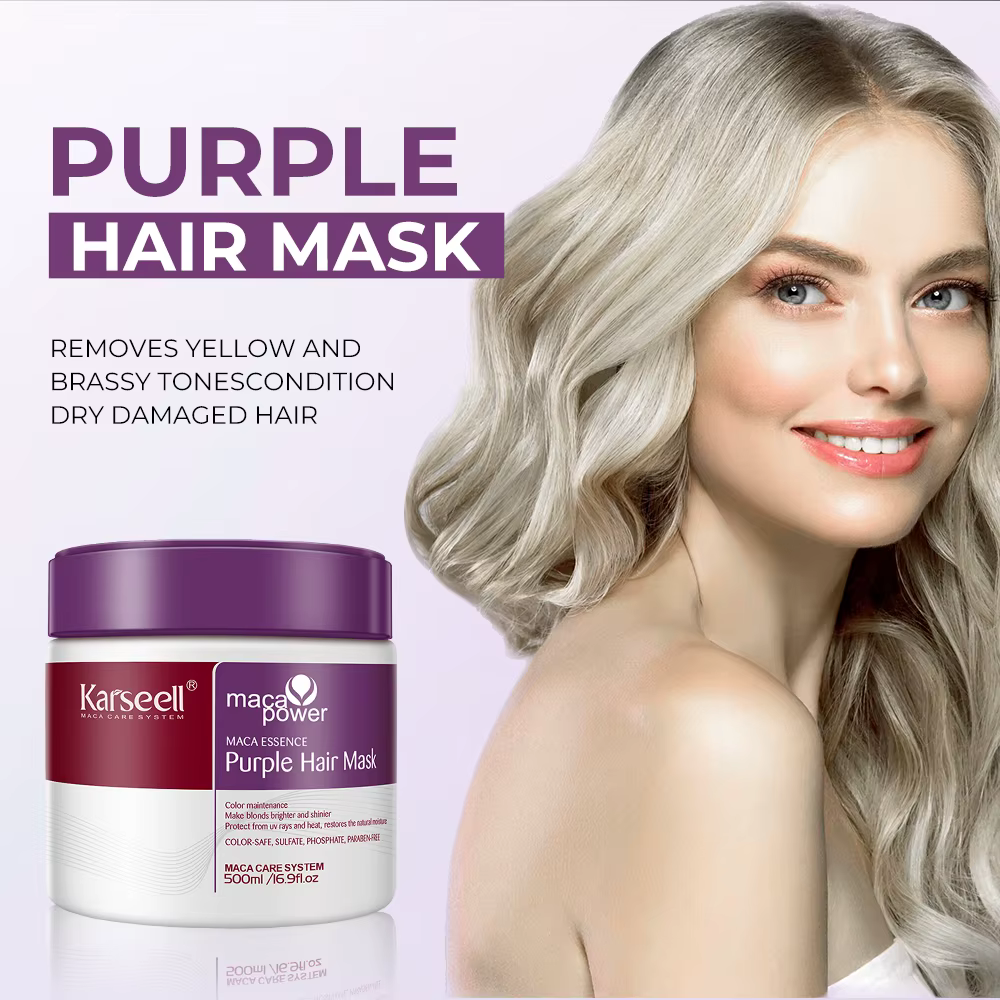 Karseell – masque capillaire violet professionnel